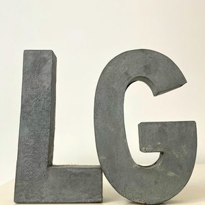 COPY - Anthropologie initial metal letters